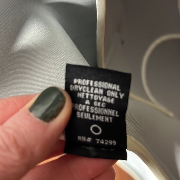 Nanette Lepore Scuba Grey Coat with Notched Collar - Picture 12 of 13